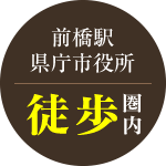 前橋駅県庁市役所・徒歩圏内